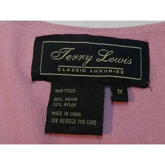 Terry Lewis LAVANDER KNIT TOP SWEATER LONG SLEEVE NEW SIZE 1X (111) - Picture 7 of 10